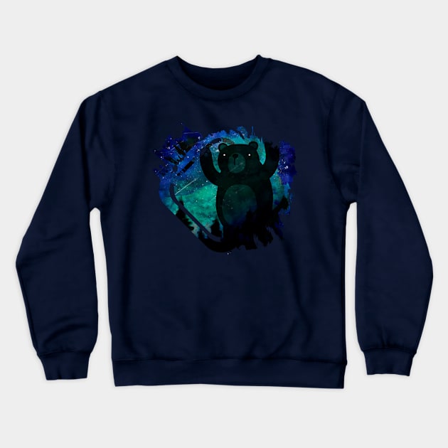 Bear (small and back) Crewneck Sweatshirt by Bongonation